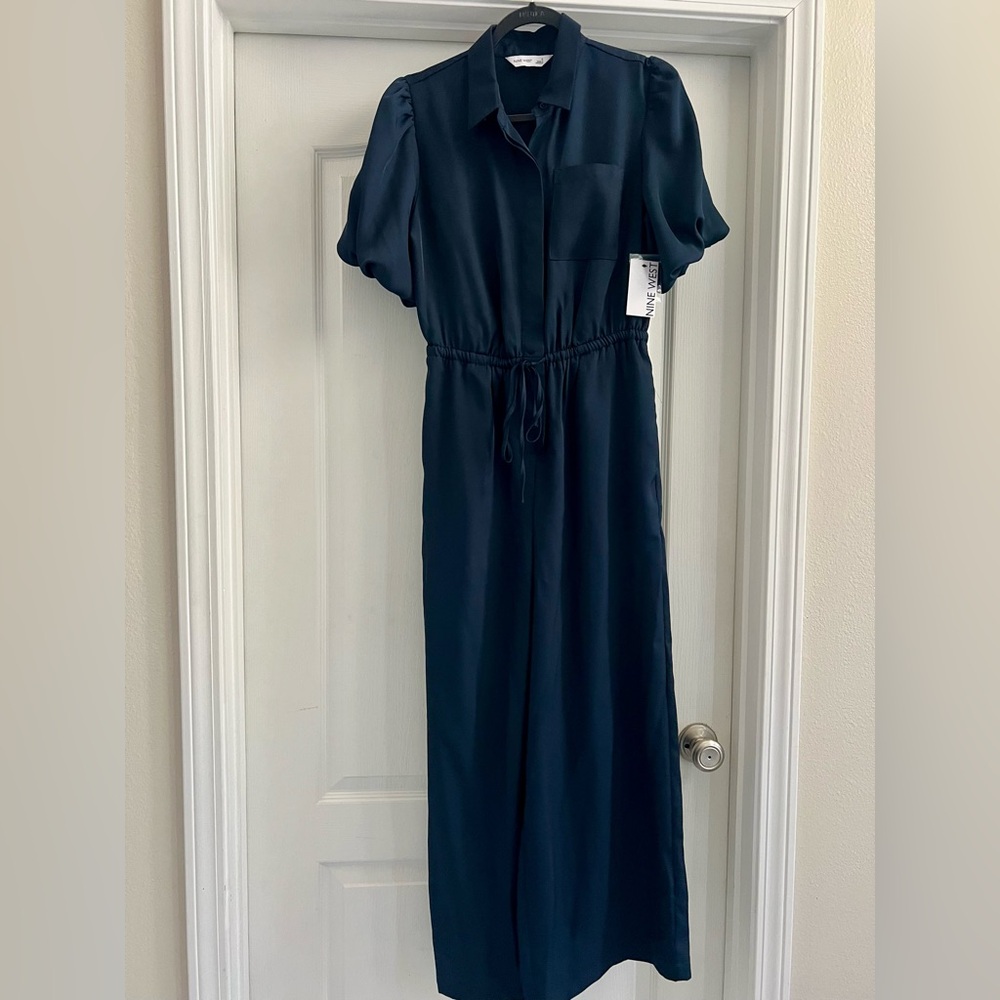 Elegant Dark Blue Jumpsuit